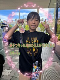 親子で作った風鈴の仕上がりがこちら♪パート４